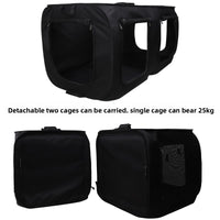 Double Cage Length 120 Width 60 Height 60cm (Can Split Two Cages) with 2 Mats