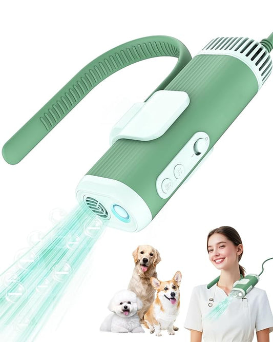 Hands-Free Pet Dryer: Low-Noise & 2X Faster Drying