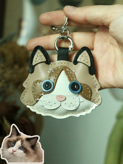 Handcrafted French Lambskin Keychain