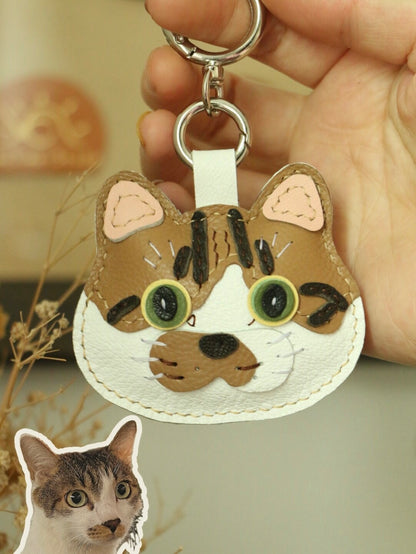 Handcrafted French Lambskin Keychain