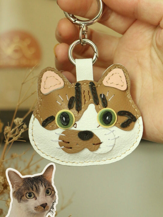 Handcrafted French Lambskin Keychain