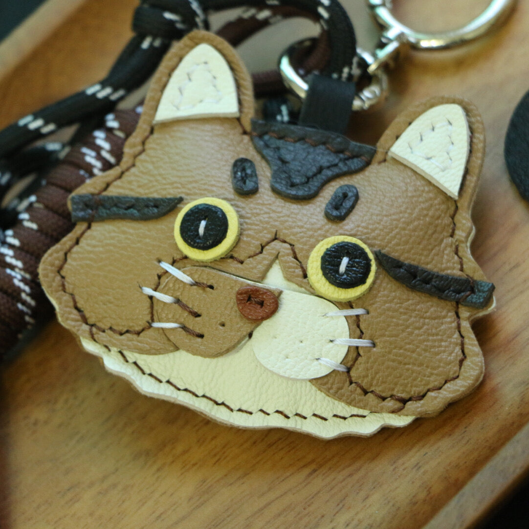Handcrafted French Lambskin Keychain