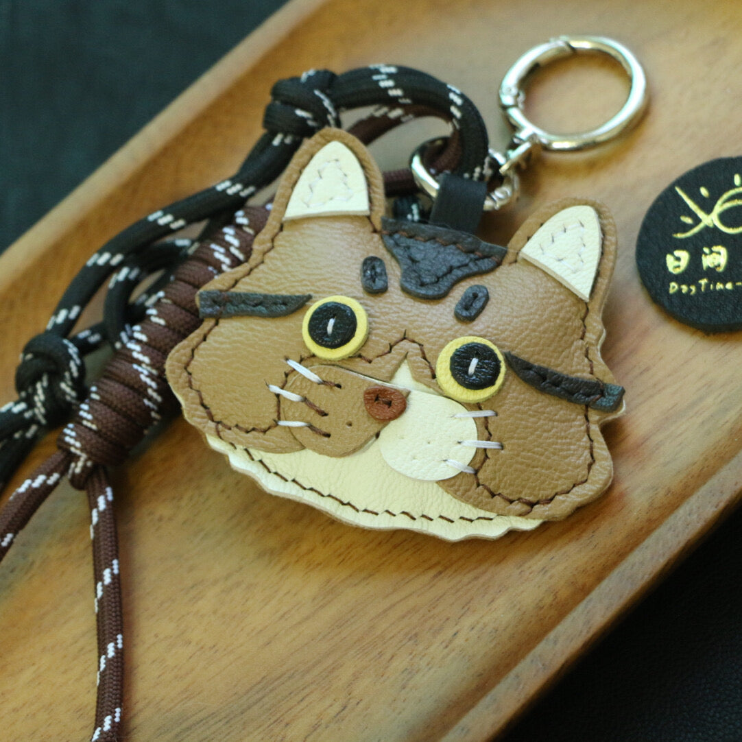 Handcrafted French Lambskin Keychain
