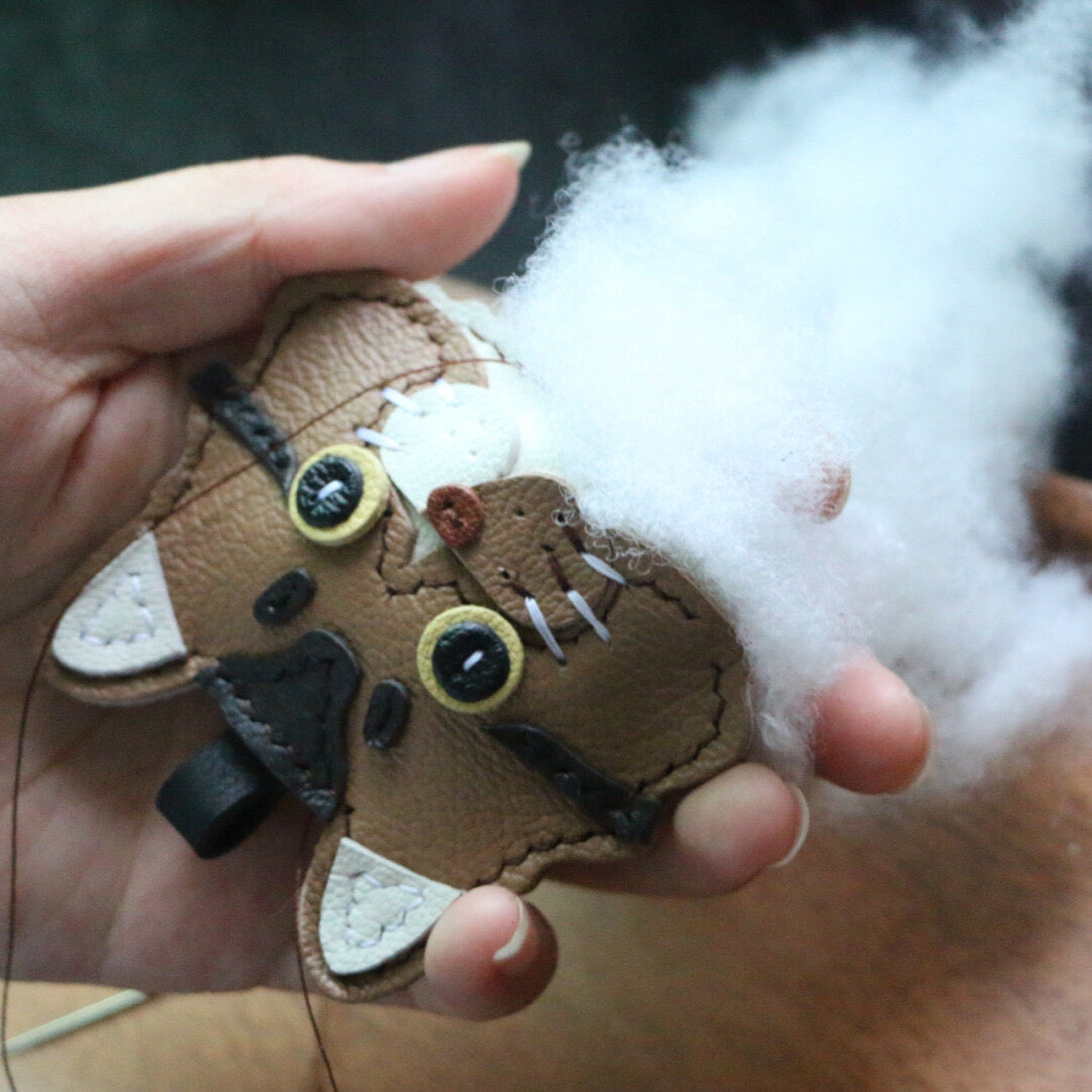 Handcrafted French Lambskin Keychain