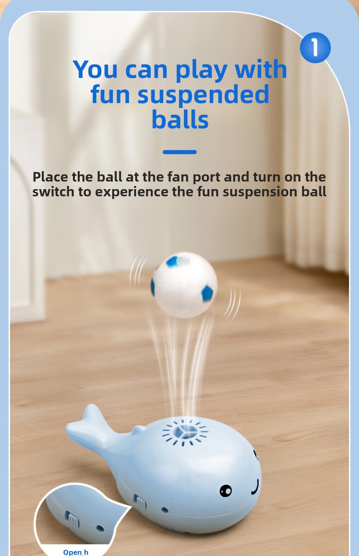 WhaleMotion Floating Ball Cat Toy