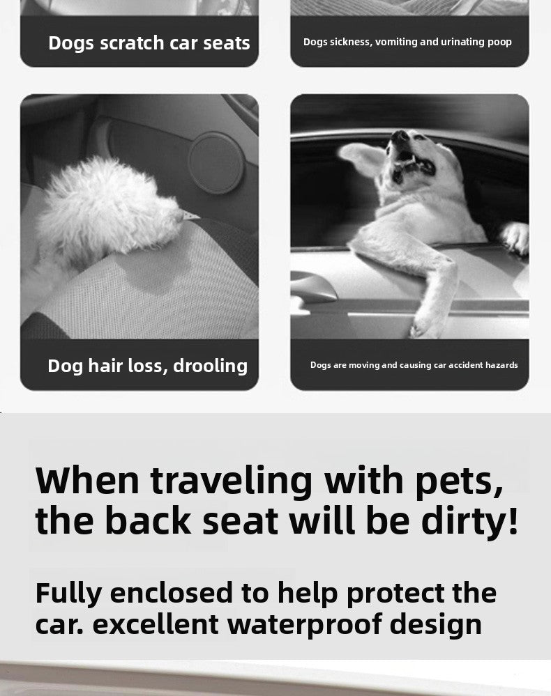 Pet Car Seat Cushion Dog Car Seat Travel Essential Seat Cover