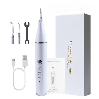 Portable Pet Teeth Cleaner USB Charge LED Light Home Use