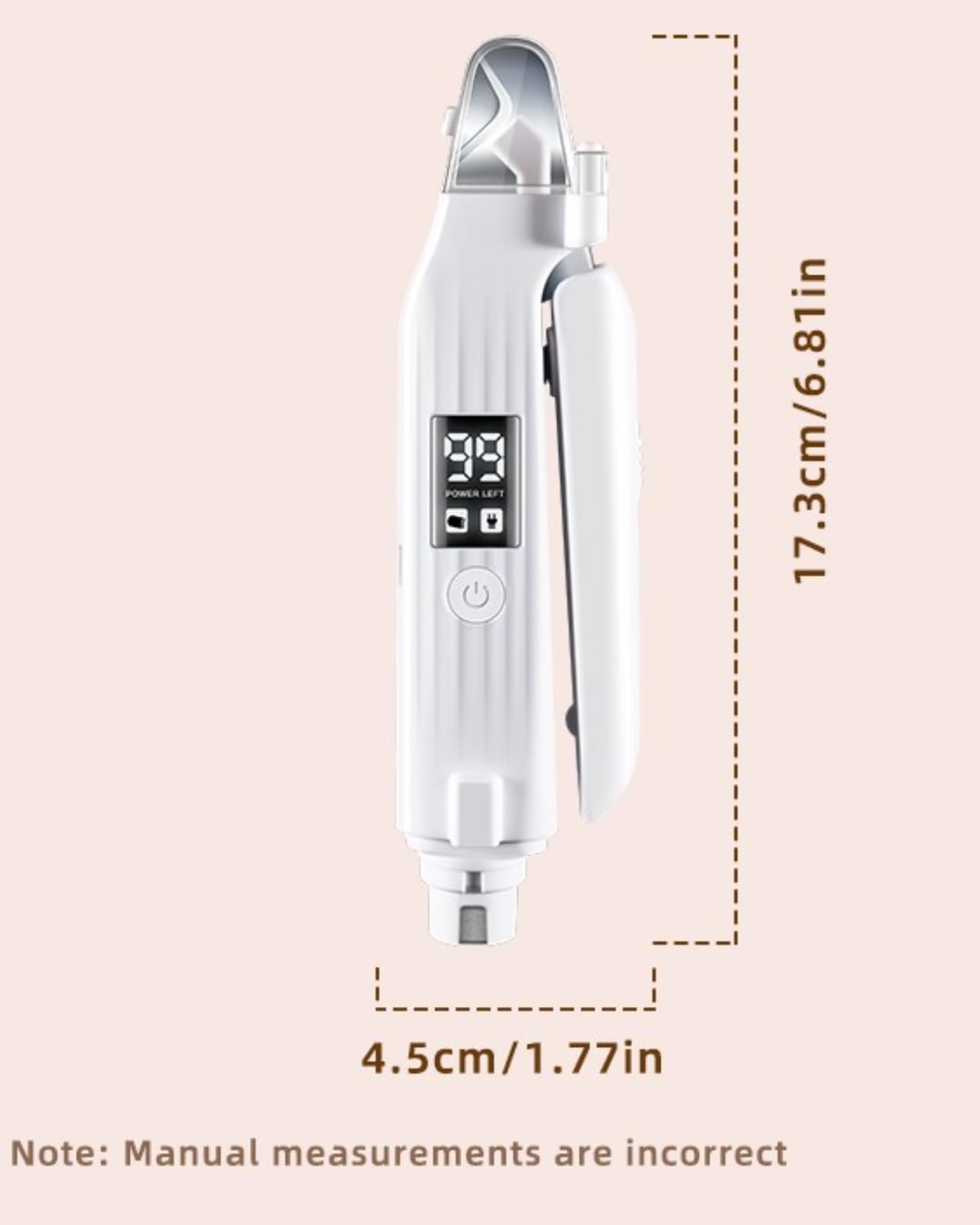 Rechargeable 2-in-1 Pet Nail Grinder & Clipper | LED Display w/ Power Status (For Cats/Dogs)
