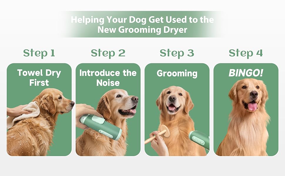 Hands-Free Pet Dryer: Low-Noise & 2X Faster Drying