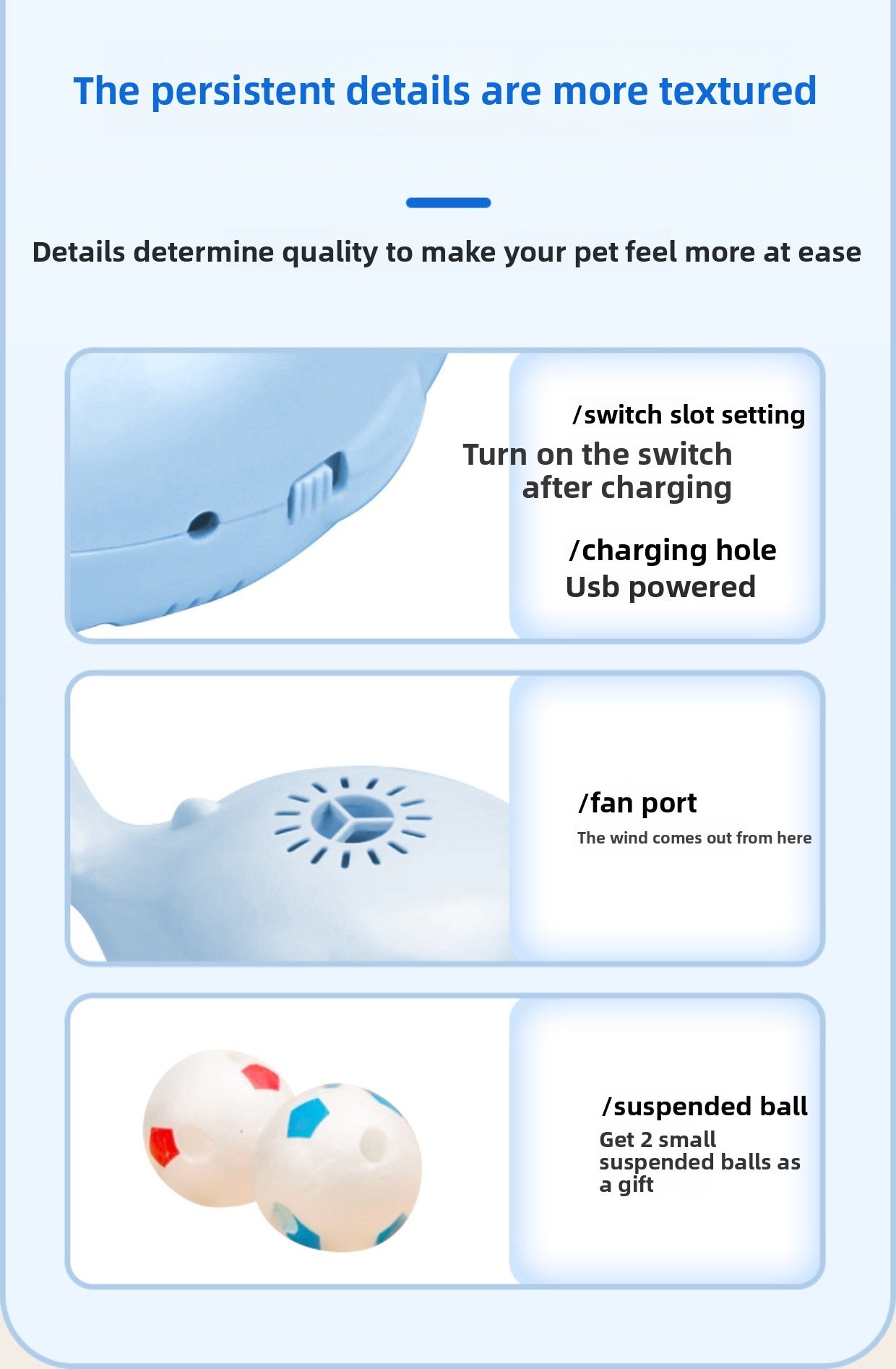 WhaleMotion Floating Ball Cat Toy