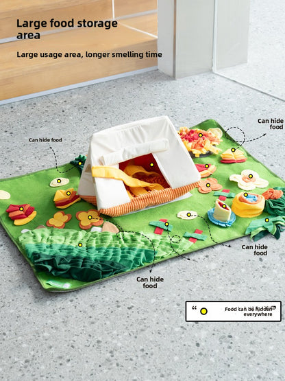 Dog Cat Toy Smell Interactive Puzzle Food Hiding Pad Relieving Stuffy