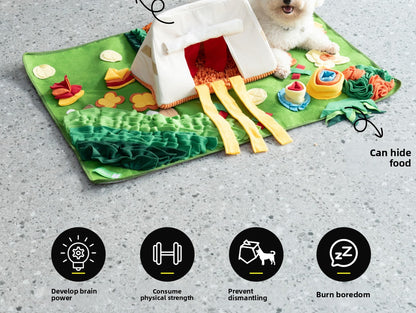 Dog Cat Toy Smell Interactive Puzzle Food Hiding Pad Relieving Stuffy
