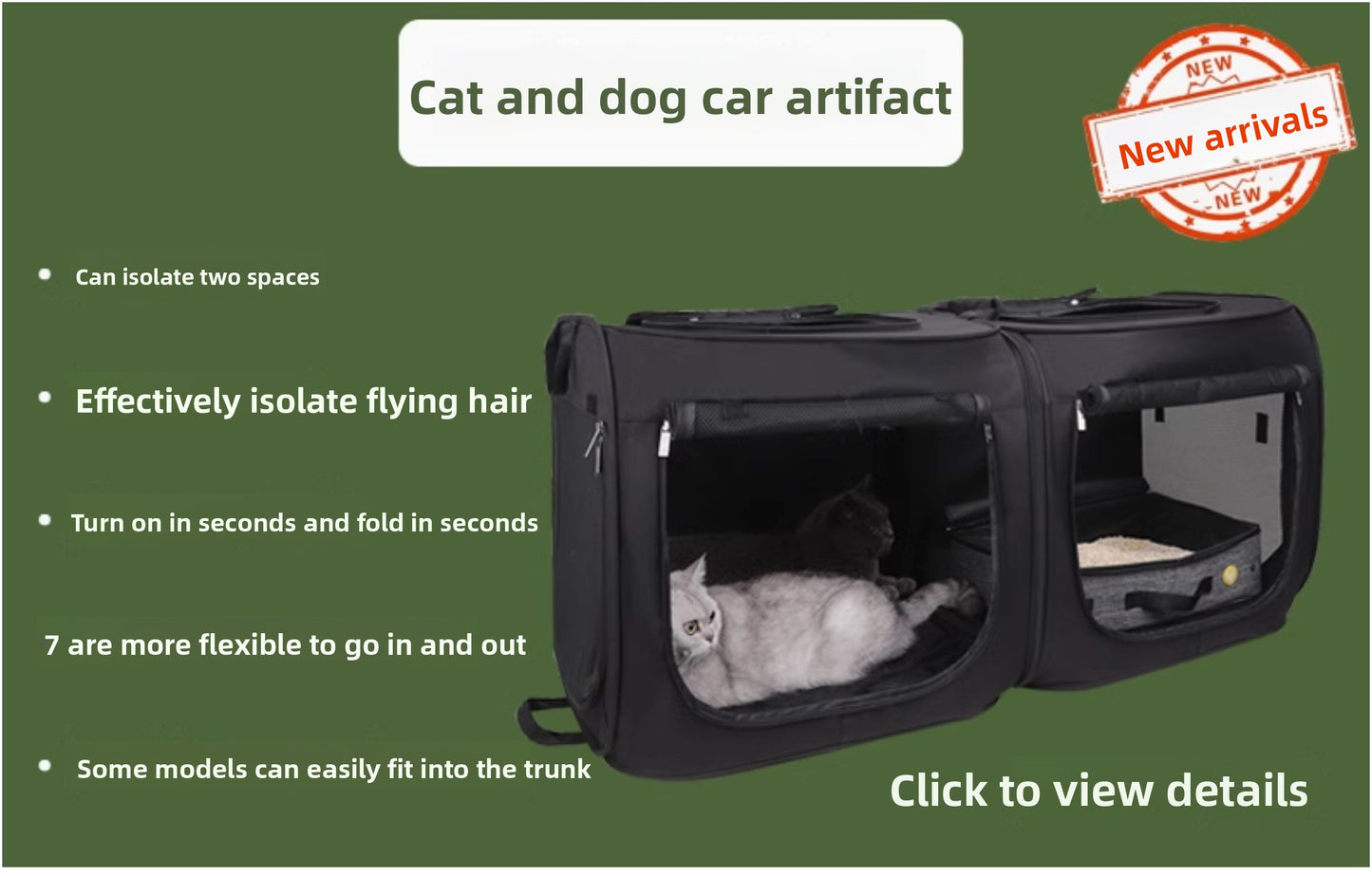Car Cat Dog Car Cage out Large Golden Retriever Car Cage