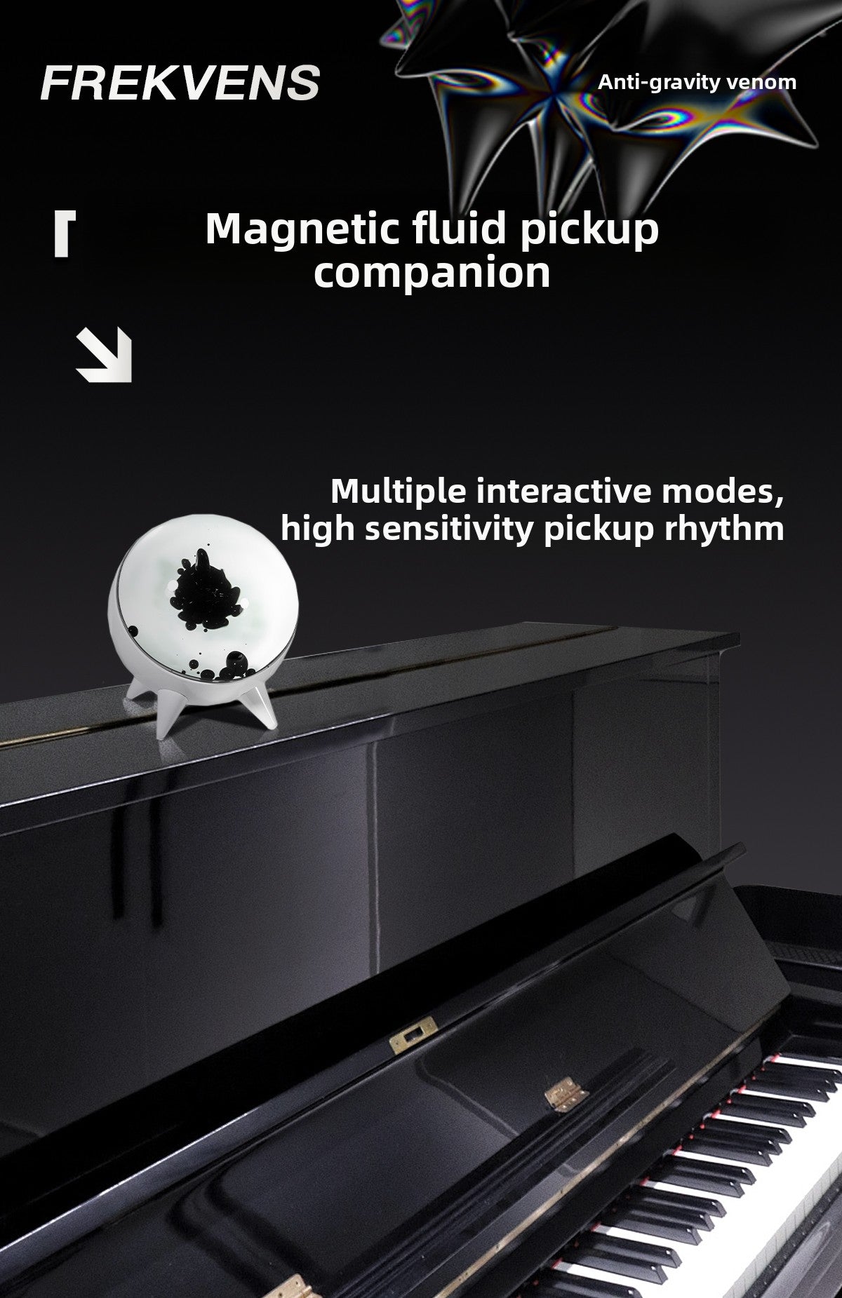 Venom Rhythm Light: Magnetic Fluid Music Visualizer