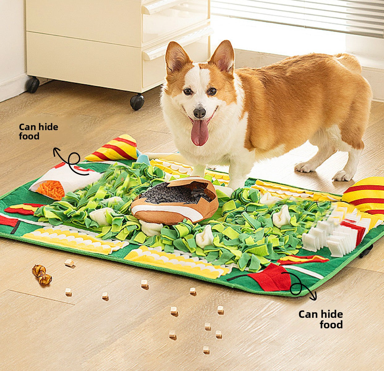 Dog Cat Toy Smell Interactive Puzzle Food Hiding Pad Relieving Stuffy
