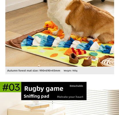 Dog Cat Toy Smell Interactive Puzzle Food Hiding Pad Relieving Stuffy