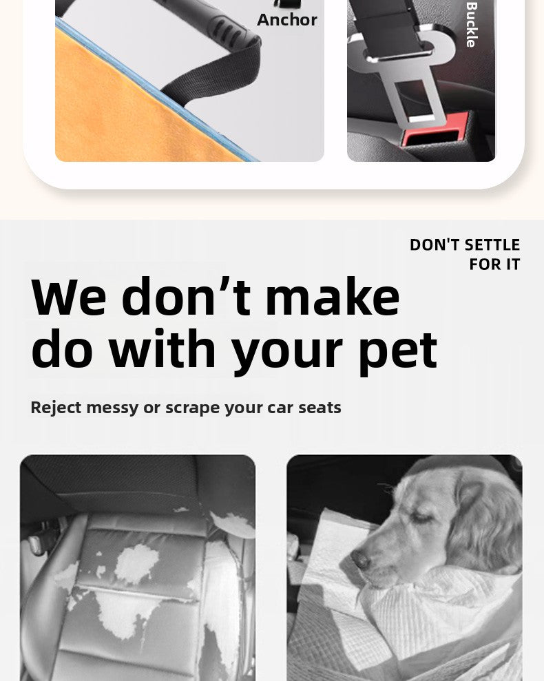 Pet Car Seat Cushion Dog Car Seat Travel Essential Seat Cover