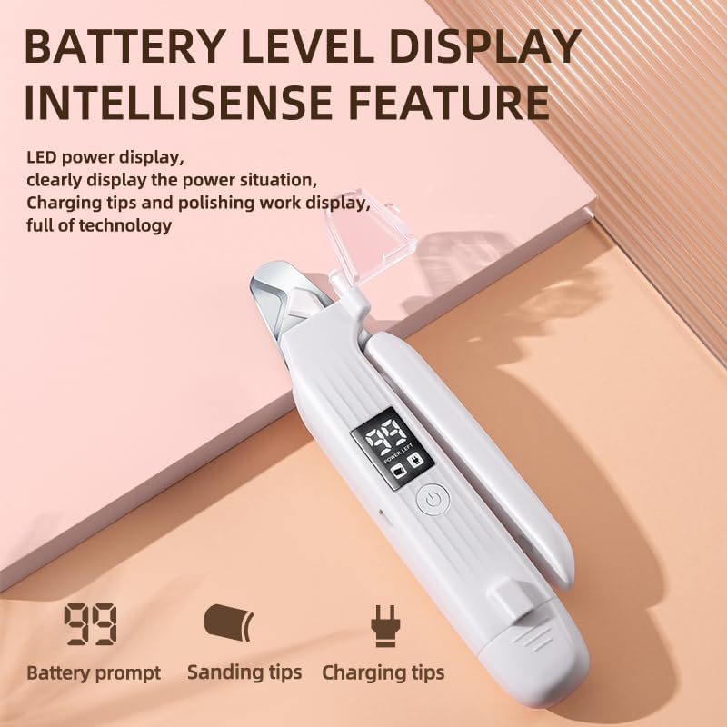 Rechargeable 2-in-1 Pet Nail Grinder & Clipper | LED Display w/ Power Status (For Cats/Dogs)