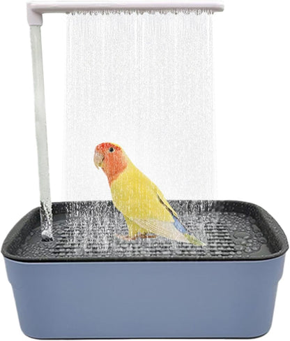 Self-Cleaning Bird Bather with 180° Gentle Spray