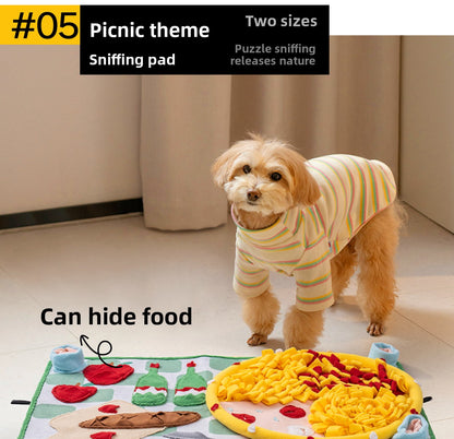 Dog Cat Toy Smell Interactive Puzzle Food Hiding Pad Relieving Stuffy