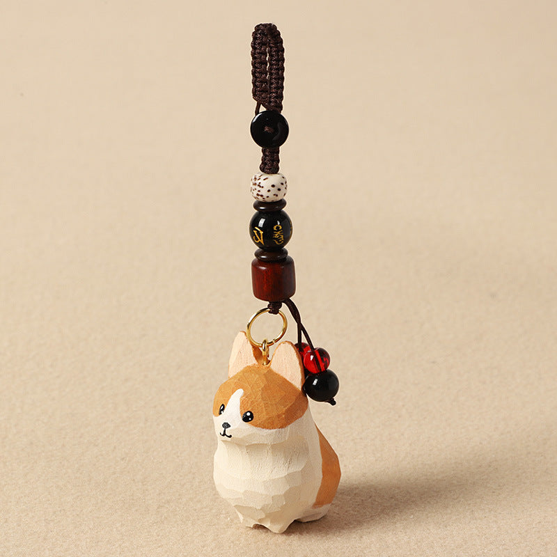 Hand-Carved Pet Memorial Charm - Basswood Keychain/Decor Gift