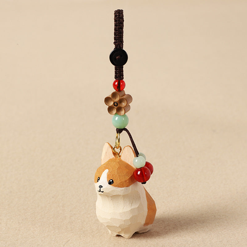 Hand-Carved Pet Memorial Charm - Basswood Keychain/Decor Gift