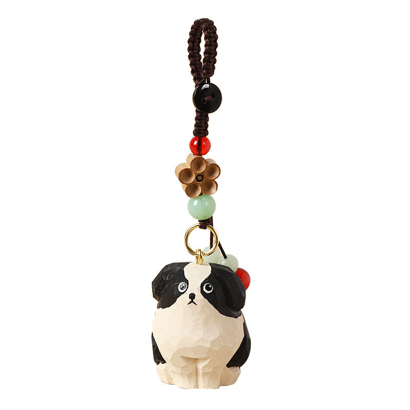 Hand-Carved Pet Memorial Charm - Basswood Keychain/Decor Gift