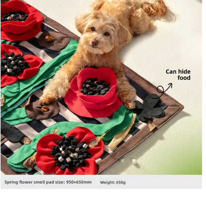 Dog Cat Toy Smell Interactive Puzzle Food Hiding Pad Relieving Stuffy