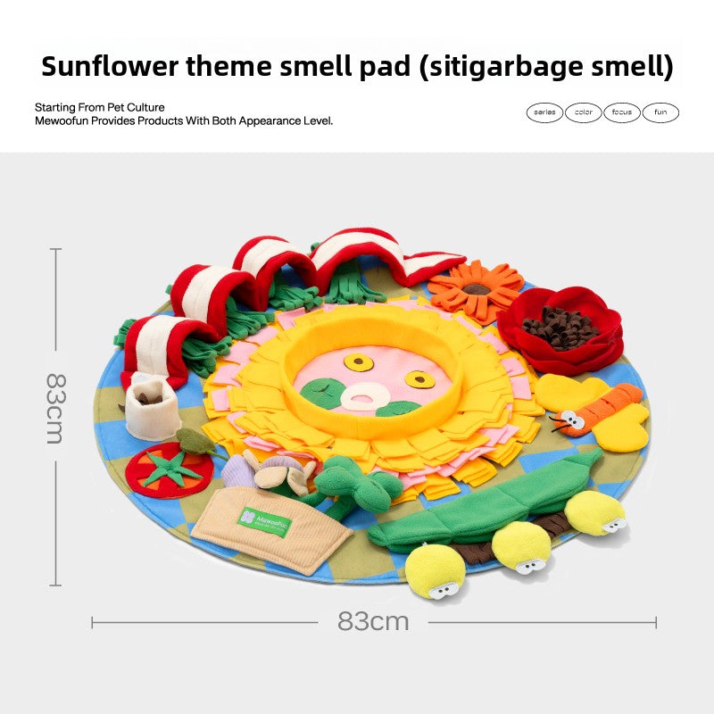 Dog Cat Toy Smell Interactive Puzzle Food Hiding Pad Relieving Stuffy