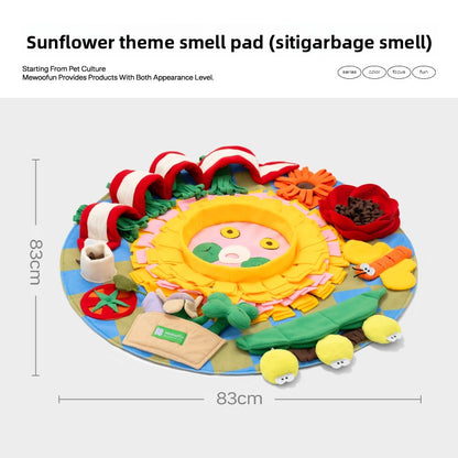 Dog Cat Toy Smell Interactive Puzzle Food Hiding Pad Relieving Stuffy