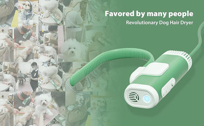 Hands-Free Pet Dryer: Low-Noise & 2X Faster Drying