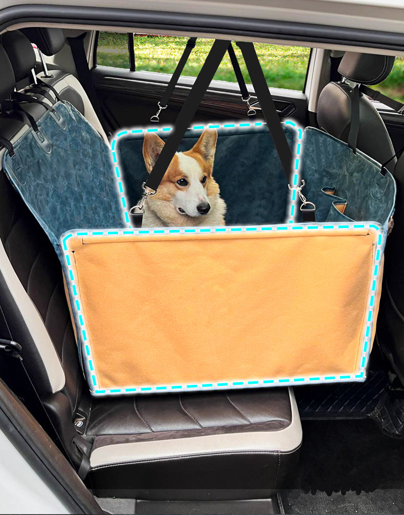 Pet Car Seat Cushion Dog Car Seat Travel Essential Seat Cover