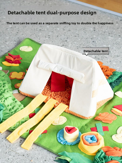 Dog Cat Toy Smell Interactive Puzzle Food Hiding Pad Relieving Stuffy
