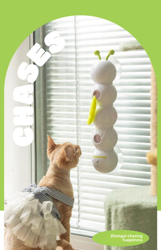 Worm Chasing Smart Sensor Caterpillar Cat Toy Automatic Teasing Wand