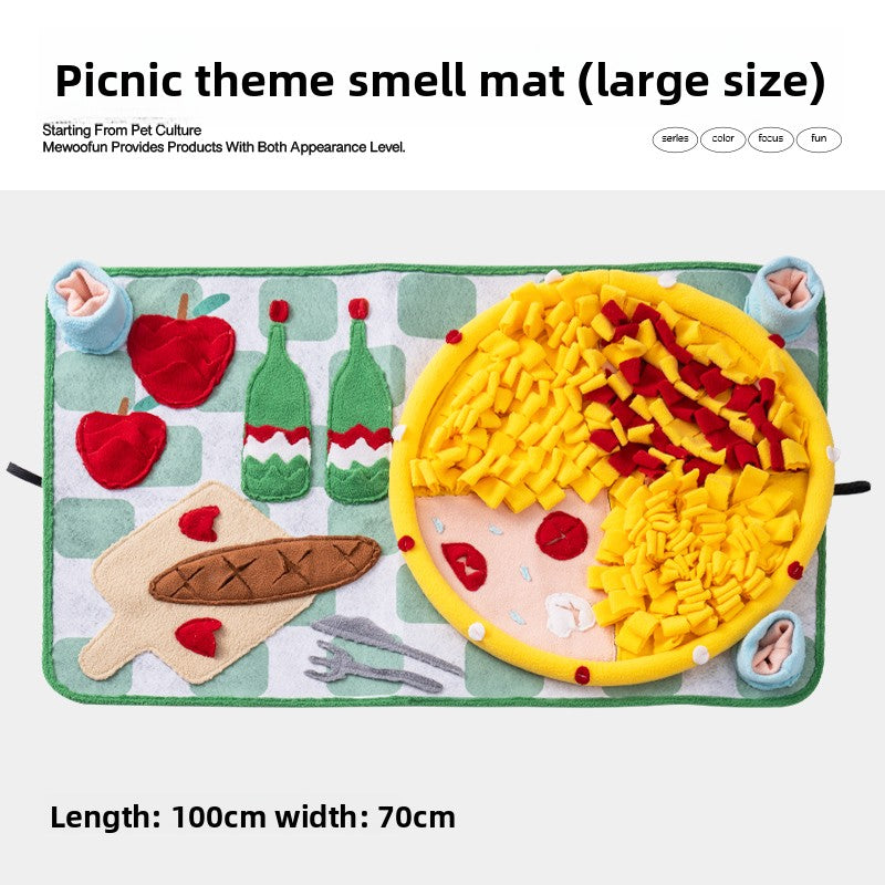 Dog Cat Toy Smell Interactive Puzzle Food Hiding Pad Relieving Stuffy