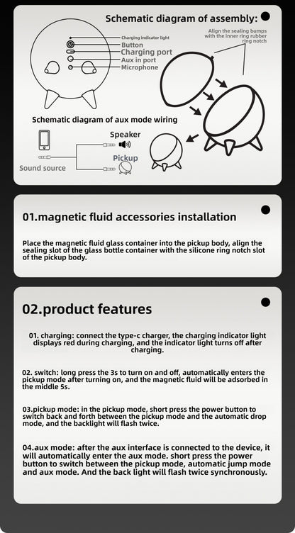 Venom Rhythm Light: Magnetic Fluid Music Visualizer