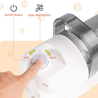 Pet Grooming Vacuum Kit 2.5L Adjustable Tools
