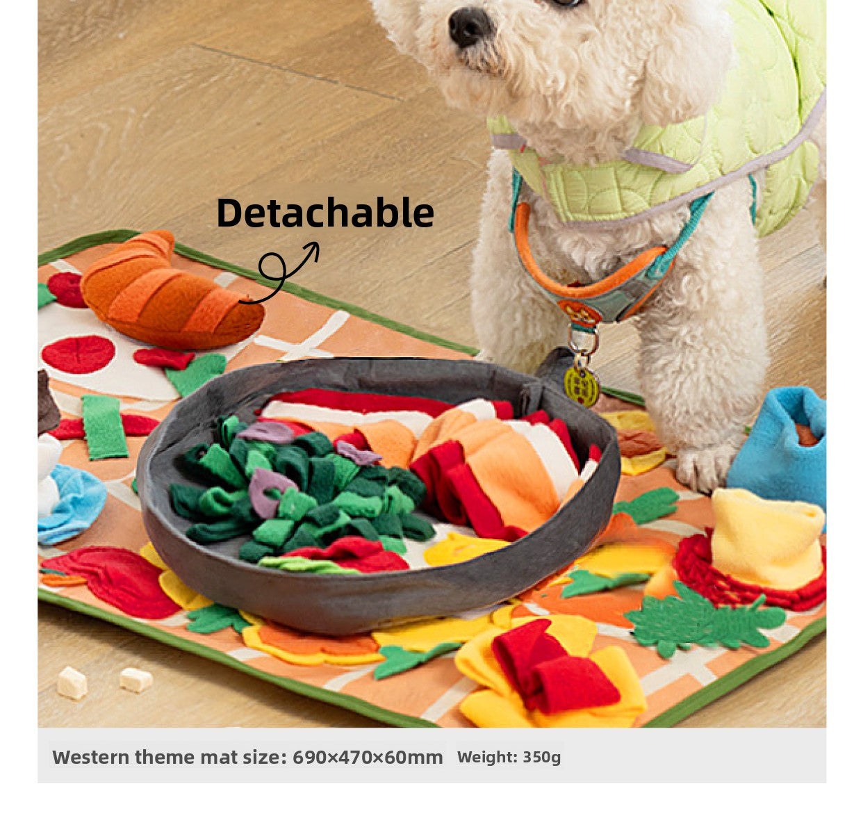 Dog Cat Toy Smell Interactive Puzzle Food Hiding Pad Relieving Stuffy